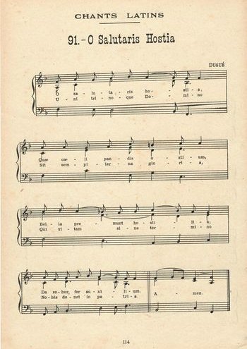 O salutaris hostia Partition gratuite